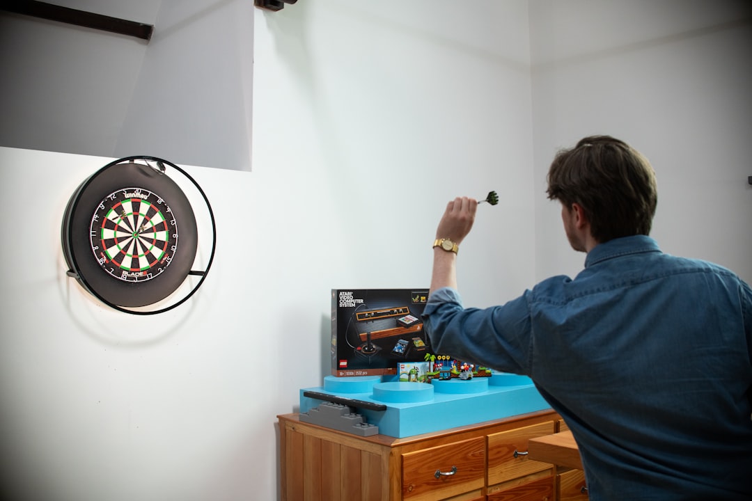 Playing darts