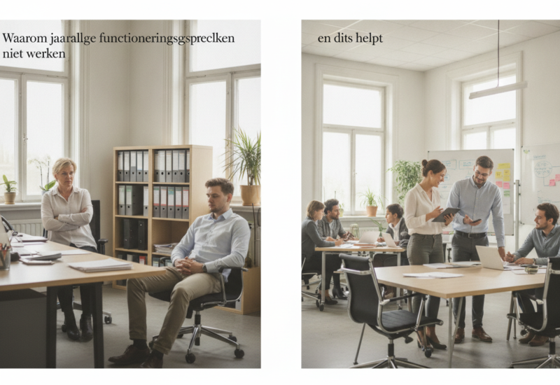 Waarom jaarlijkse functioneringsgesprekken niet werken en dit helpt